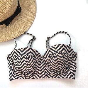 Target Xhilaration zig zag bikini topside Medium